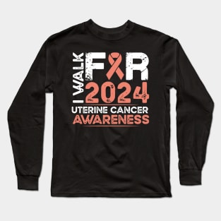 Uterine Cancer Awareness 2024 Walk Long Sleeve T-Shirt